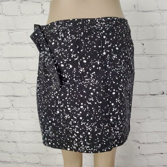 SATURDAY KATE SPADE galaxy buckle over mini wrap skirt 6 corduroy NEW NWT - Picture 3 of 7
